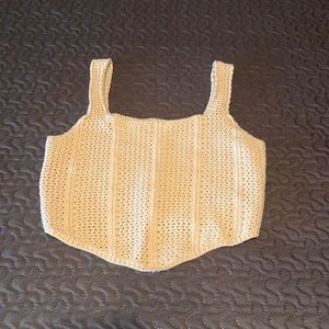 Knit crop top